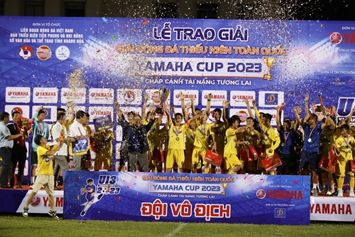 U13 Sông Lam Nghệ An vô địch Giải bóng đá Thiếu niên (U13) toàn quốc - Yamaha Cup 2023​